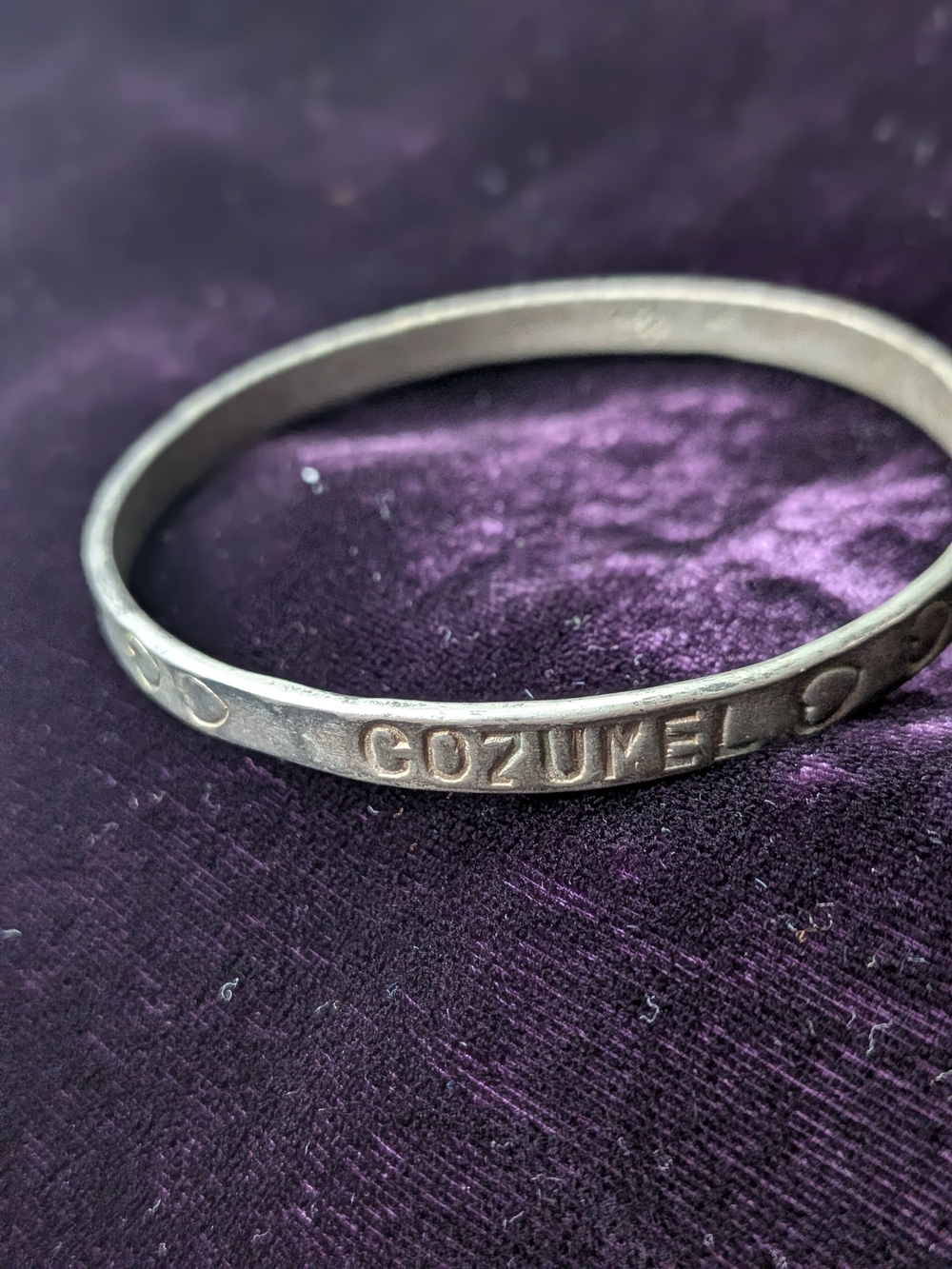 Vintage Taxco 925 Bangle Bracelet - Silver